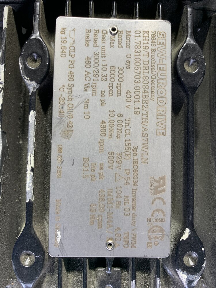 SEW KH19/T DRL80S4BE2/TH/AS7W/LN