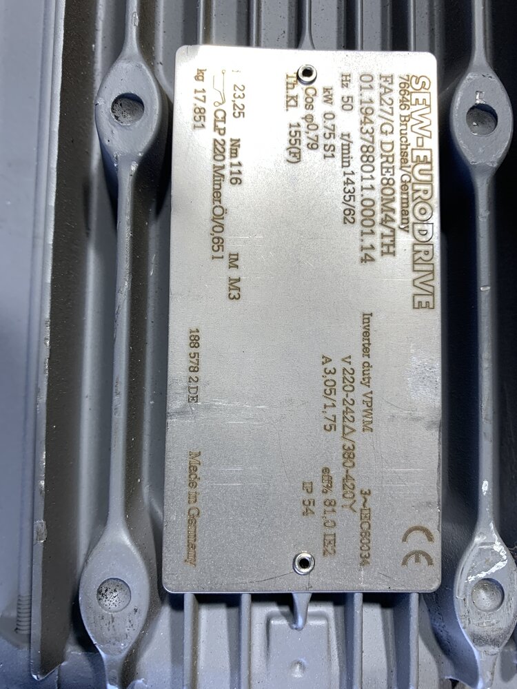 SEW FA27/G DRE80M4/TH