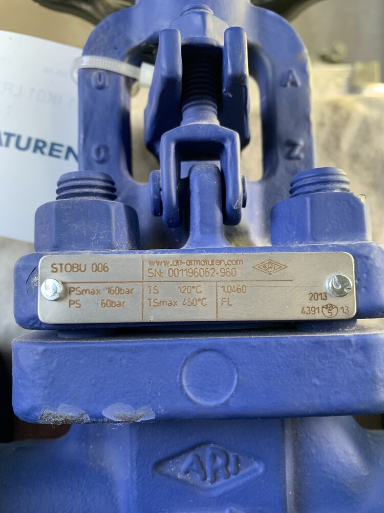 EBRO Armaturen STOBU 006  DN25 PN160