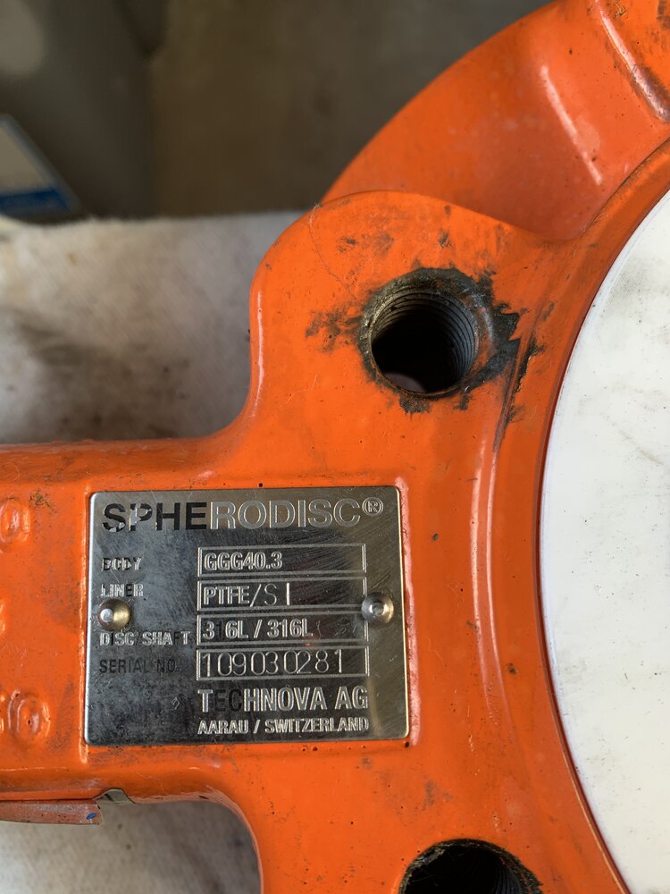 Spherodisc  DN100PN16 Flansch 230,Lochkreis 180