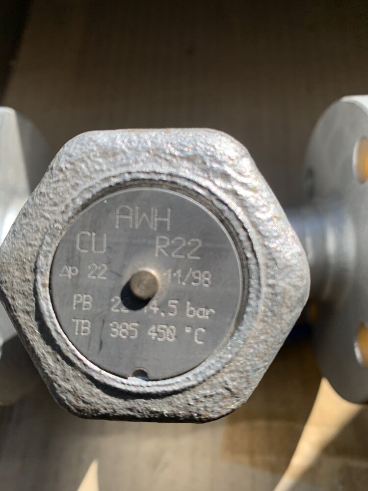 AWH AWH  CU R22   PN40 DIN2635 Flansch 115,Lochkreis 85