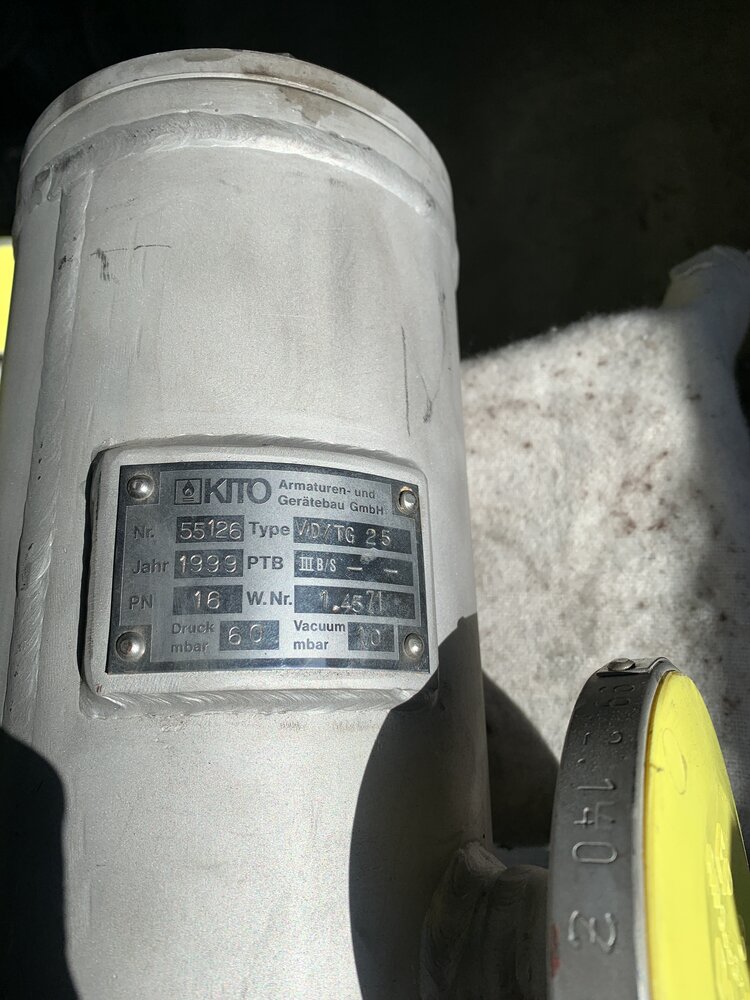 KITO Armaturen  VD/TG 25    DN25 PN16 