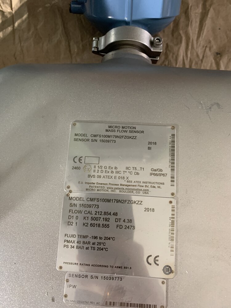 Mass flow sensor  CMFS100M179N2FZGKZZ