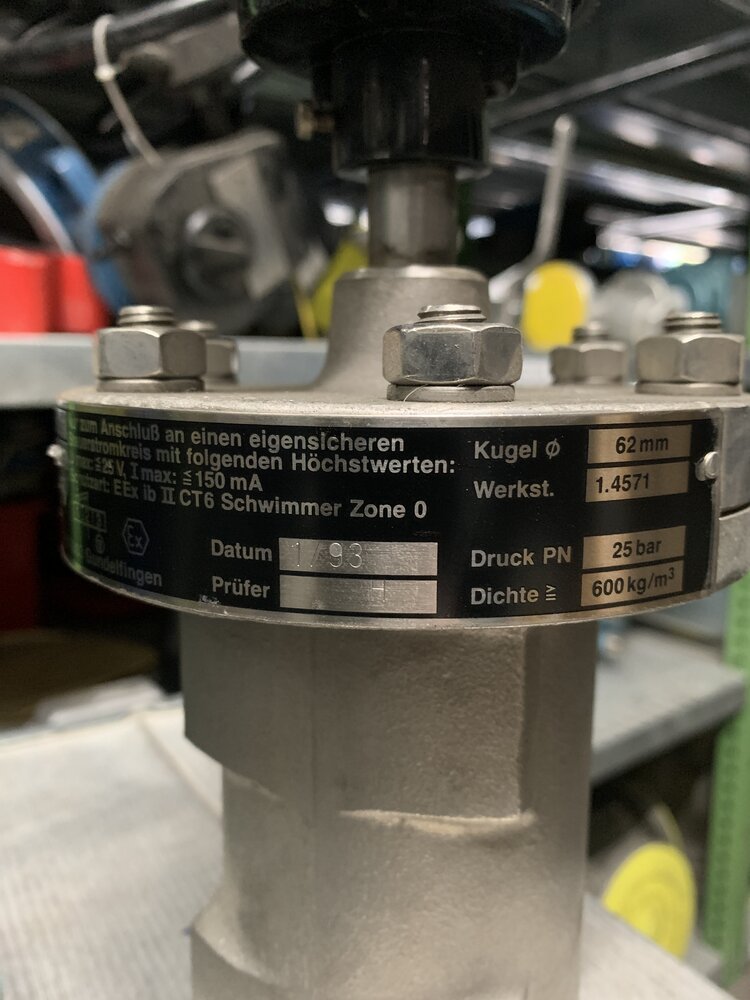 HERMETIC  B22163. PTB Nr. Ex-87 B 2070 - Bild 2