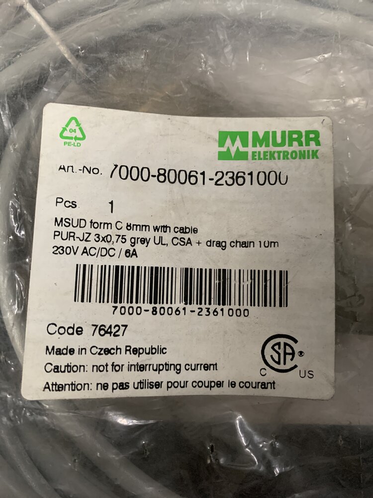 Murr Elektronik  7000-80061-2361000 MSUD Form C 8 mm 3x0,75