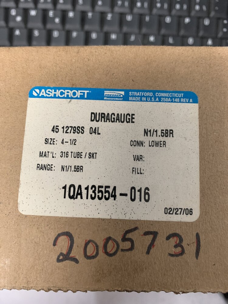 ASHCROFT  Duragauge 451279ss 04L   N1/1.5BR. 