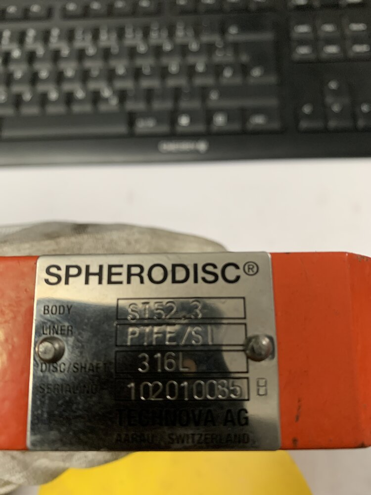 Spherodisc  ST52.3. 316L. DN25 PN16 