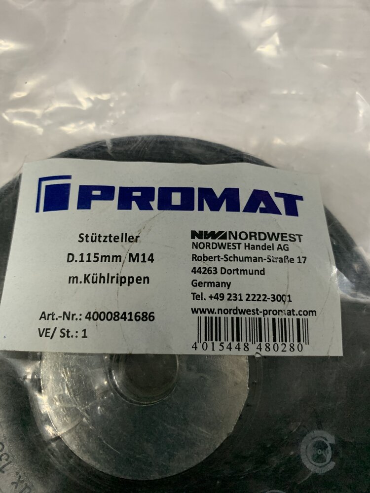 Promat D.115mm M14 m.Kühlrippen