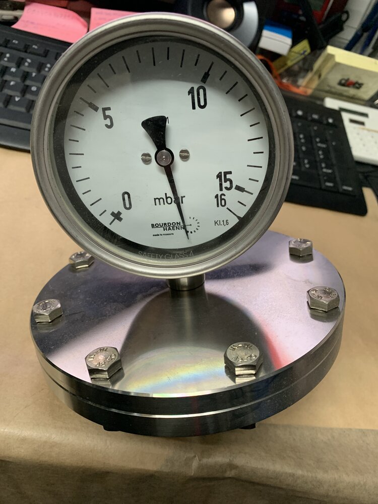 Bourdon Haenni PCh 100-3. Anzeigebereich 0-16 bar Anschluß G1/2B - Bild 2