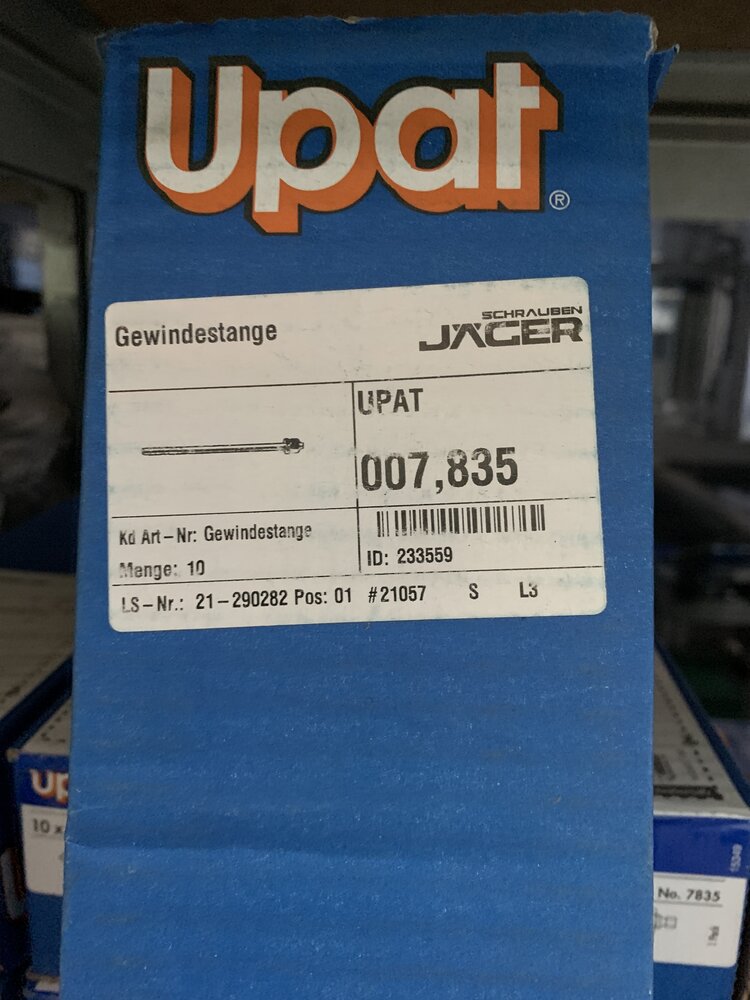 Upat 10xAsta M20x260