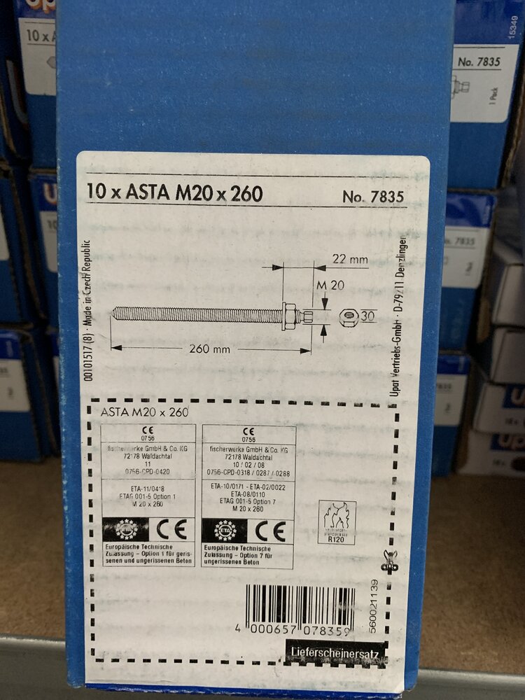 Upat 10xAsta M20x260 - Bild 2