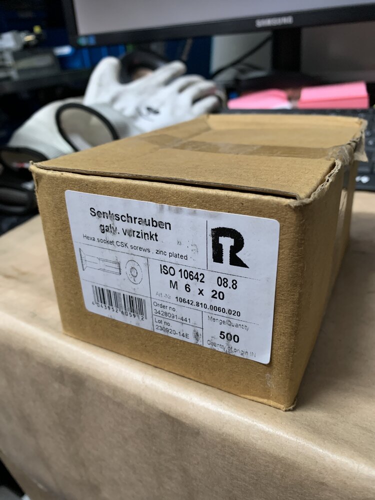 Senkschrauben ISO 10642. 08.8  M6x20 - Bild 2