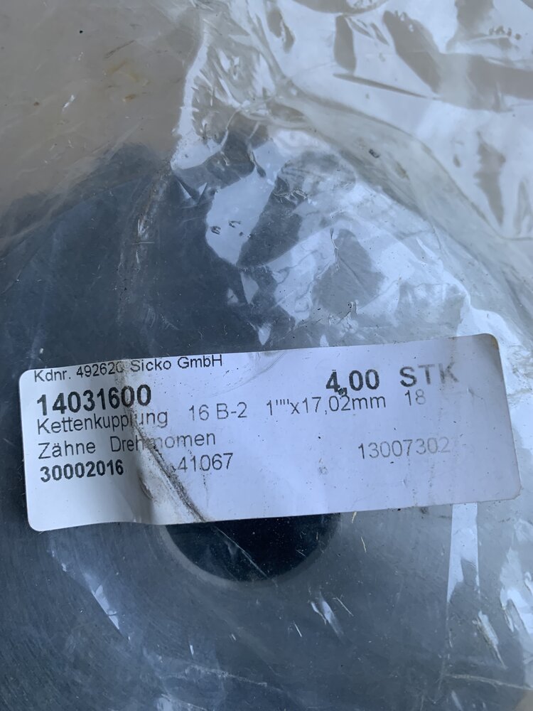 Kettenkupplung 14031600  16B-2. 1x17,02 mm 18