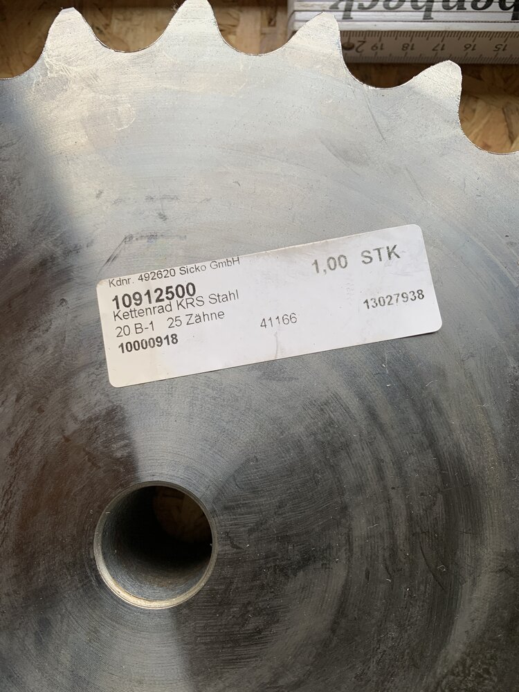 Kettenrad 1“1/4 Z25 96