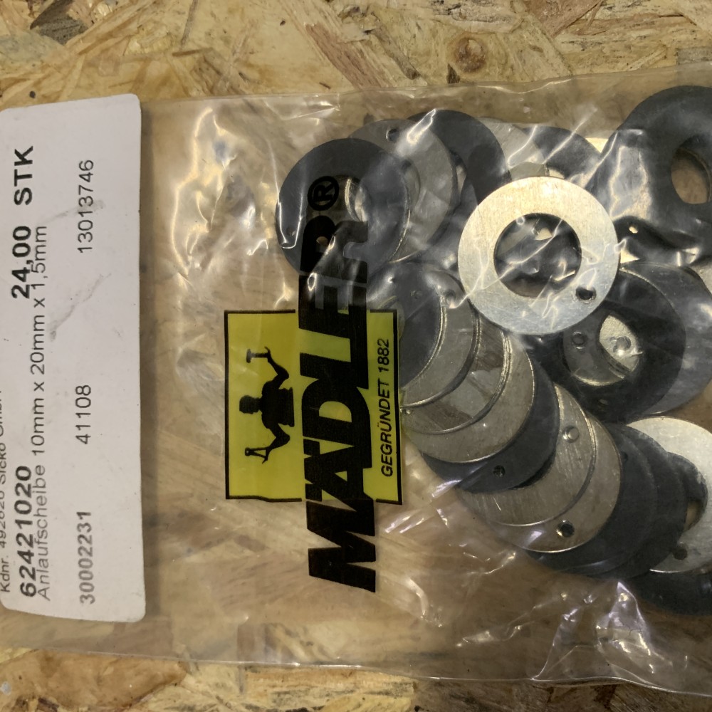 MÄDLER Anlaufscheibe 10mm x 20mm x1,5 mm - Bild 2