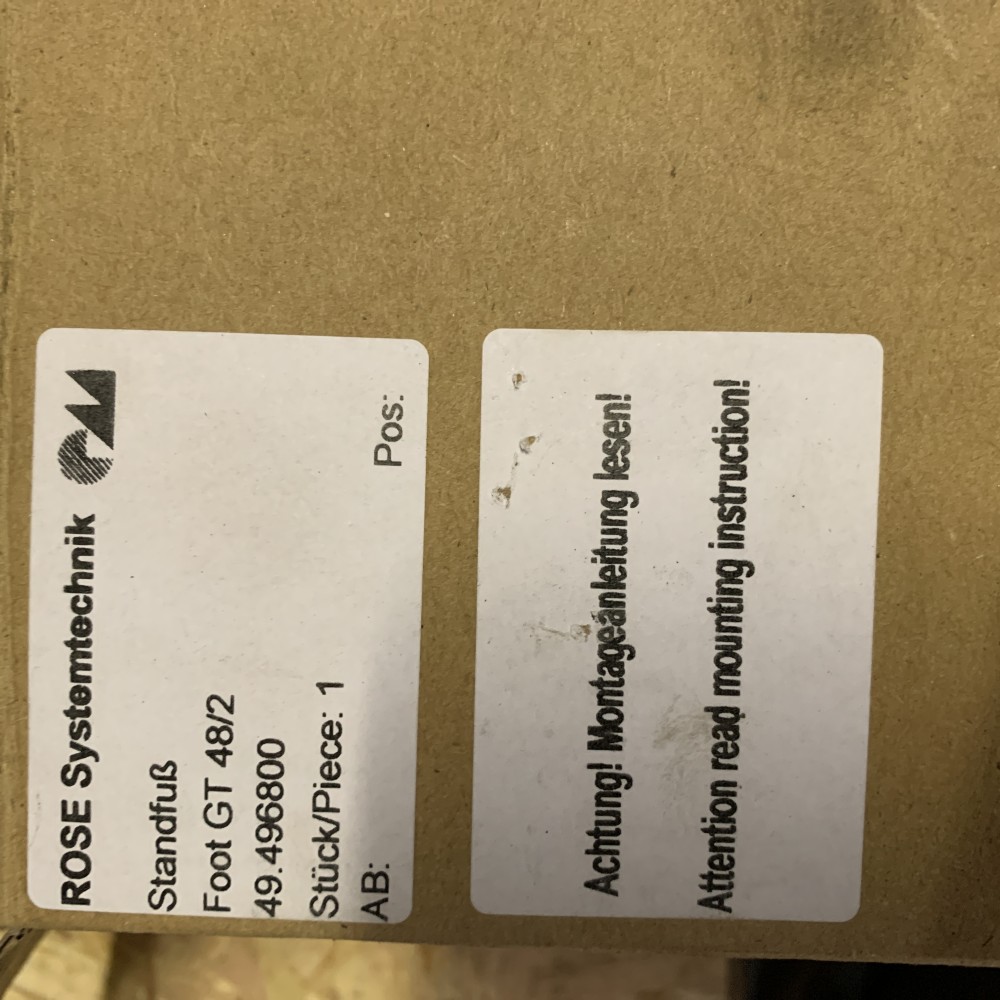 Rose Systemtechnik Standfuß Foot GT48/2