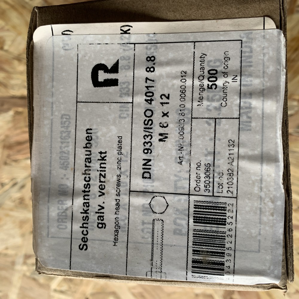 Sechskantschrauben M6x12