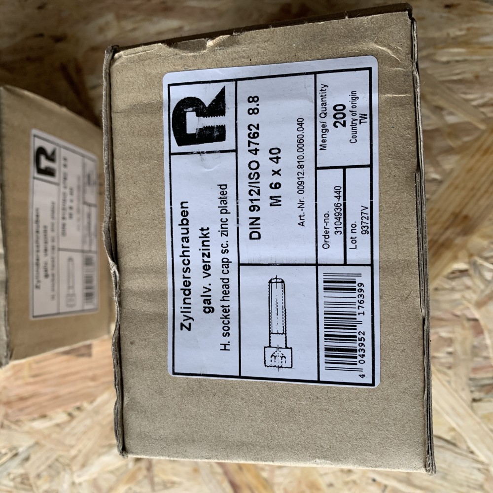 Zylinderschrauben  M6x40