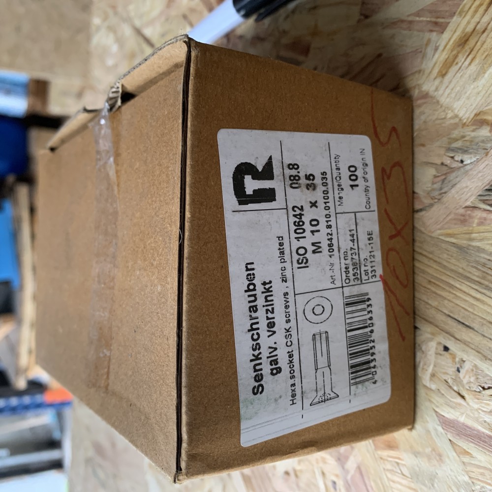 Senkschrauben M10x35