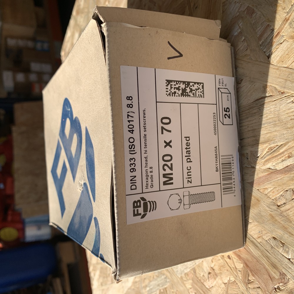 FB Sechskantschrauben M20x70