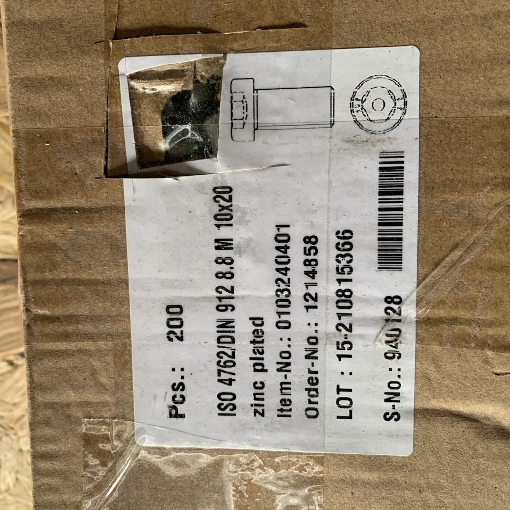 Zylinderschrauben ISO 4762 M10x20