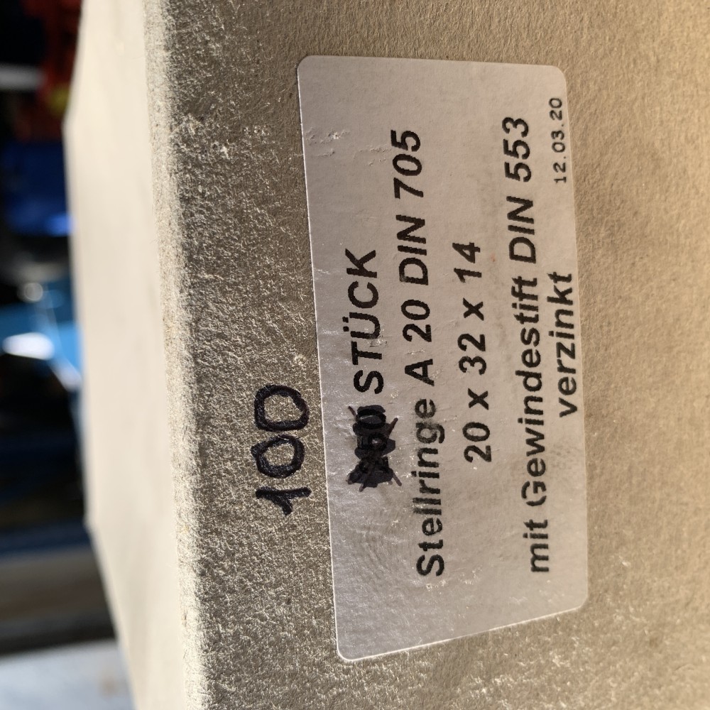 2) Stellringe A 20x32x14