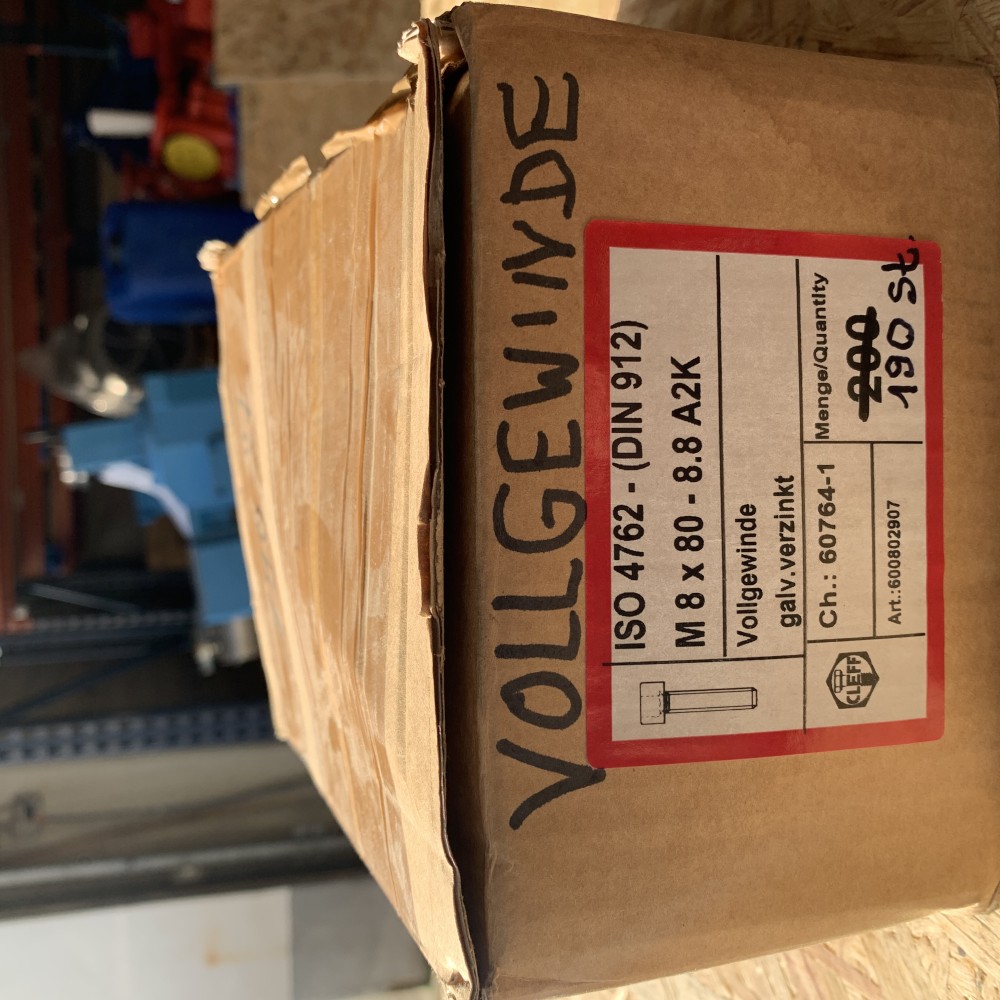 Zylinderschrauben  M8x80