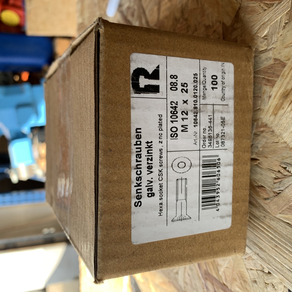Senkschrauben M12x25