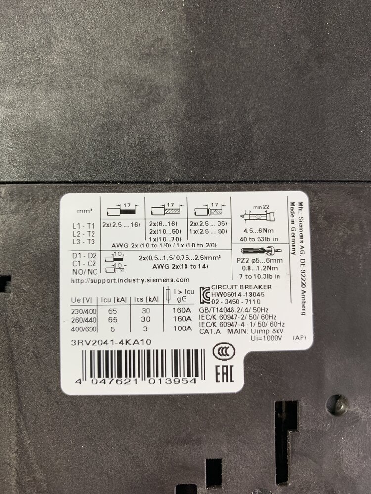 Siemens 3RV2041-4KA10