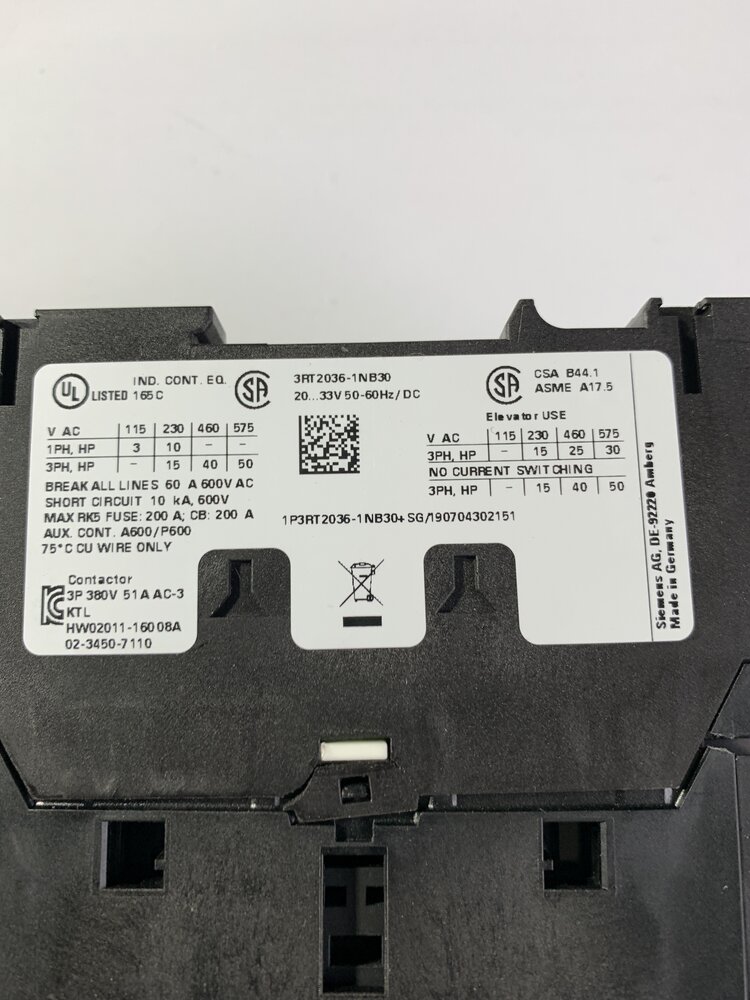 Siemens 3RT2036-1NB30