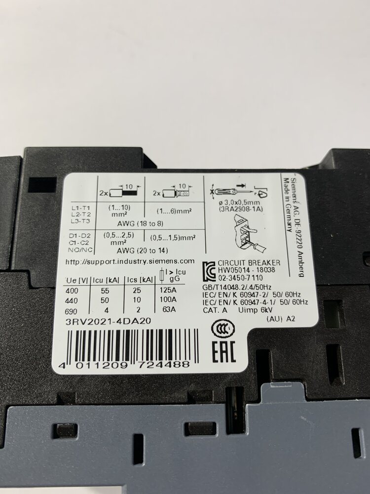 Siemens 3RV2021-4DA20