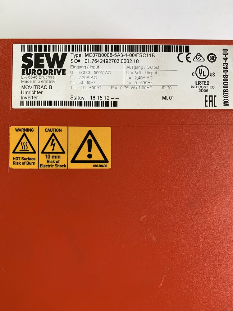 SEW MC07B0008-5A3-4-00/FSC11B