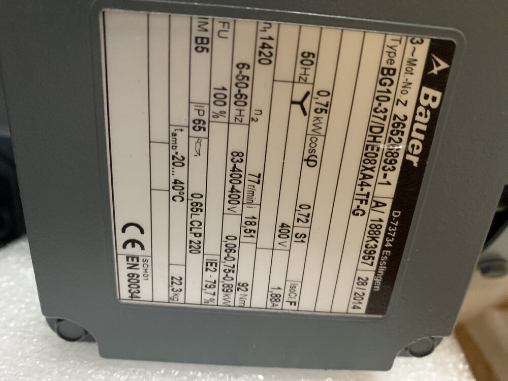 Bauer BG10-37/DHE08XA4-TF-G