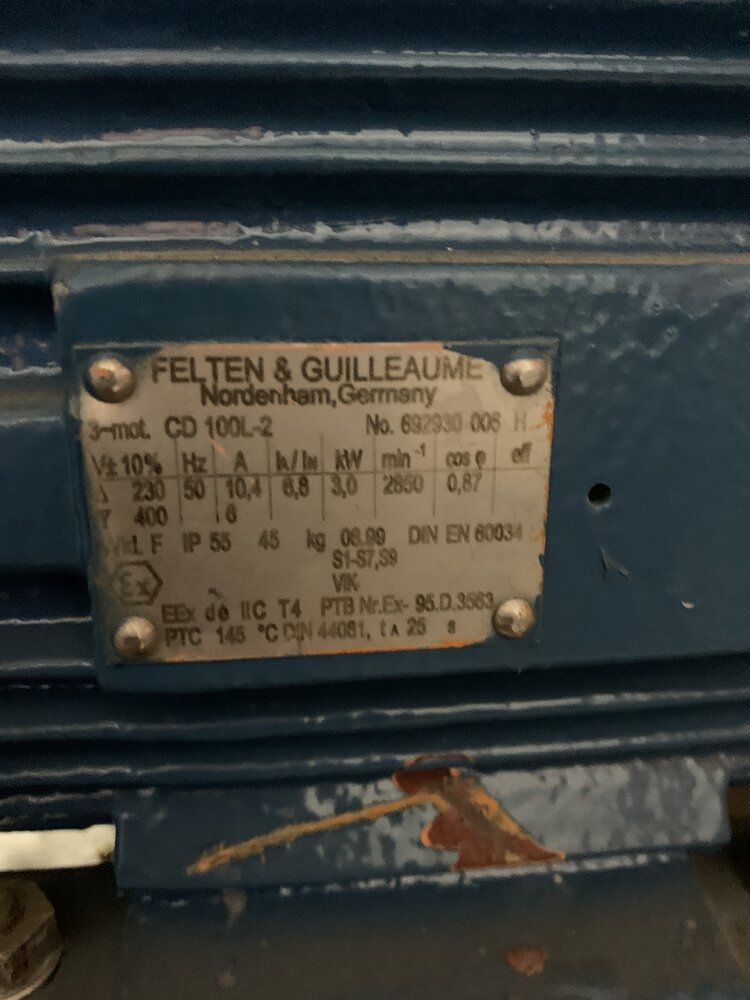 Felten und Guilleaume+ Motor: CD 100L-2; Pumpe: Witte CHEM 4,7-1 - Bild 5