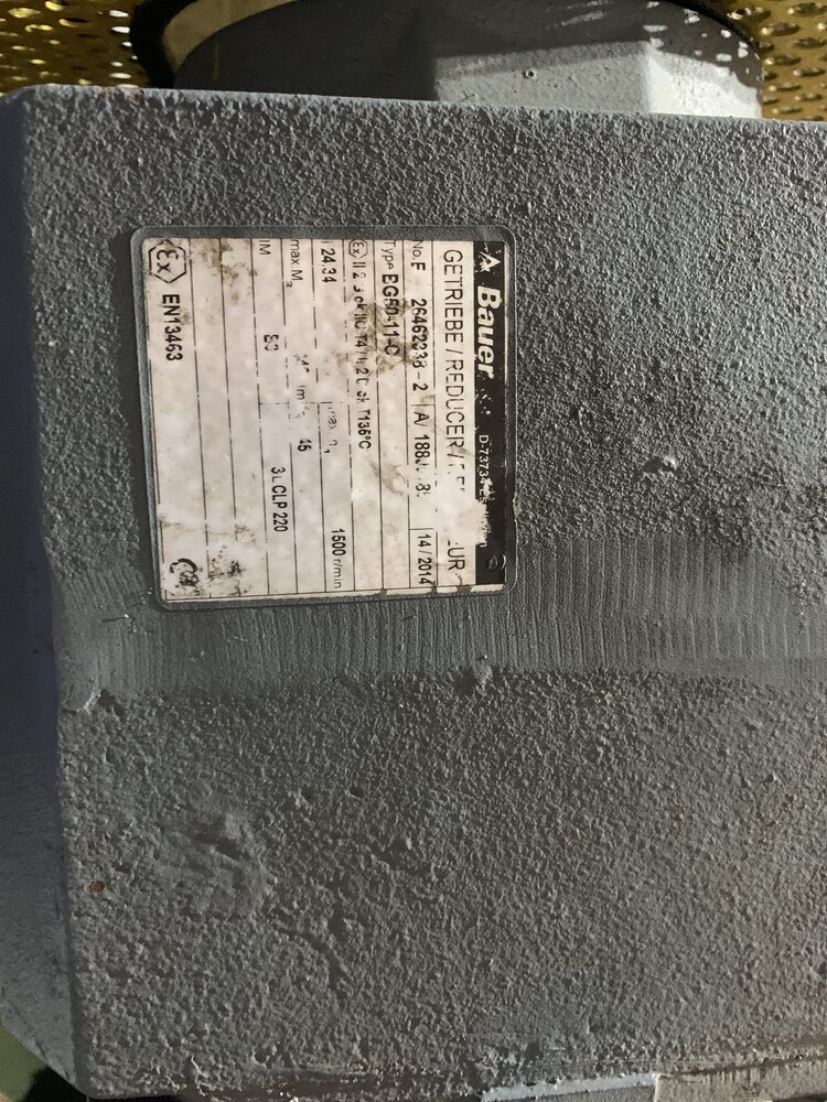 Bauer+Witte Motor:BG50-11-C/DNFXD10L2H4; Reduktor: BG50-11-C; Pumpe: Witte VA176 ED - Bild 3