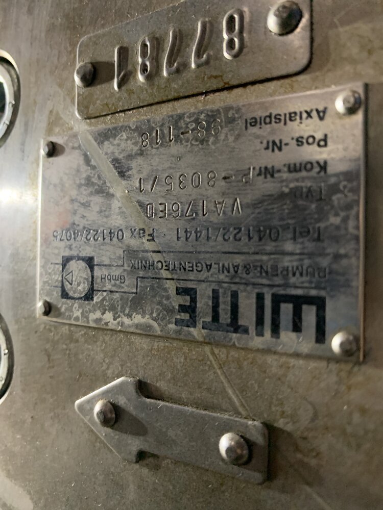 Bauer+Witte Motor:BG50-11-C/DNFXD10L2H4; Reduktor: BG50-11-C; Pumpe: Witte VA176 ED - Bild 4