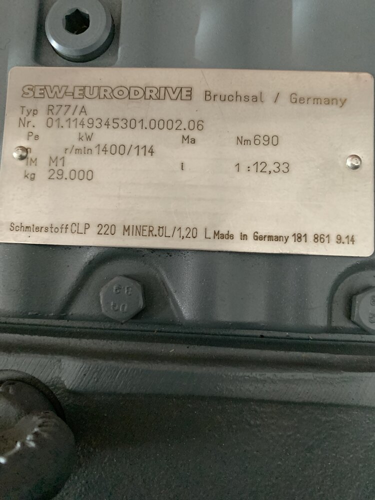 Kaiser+SEW Мотор: GDNK112ML/4RSF;  Редуктор: R77/A - Bild 2