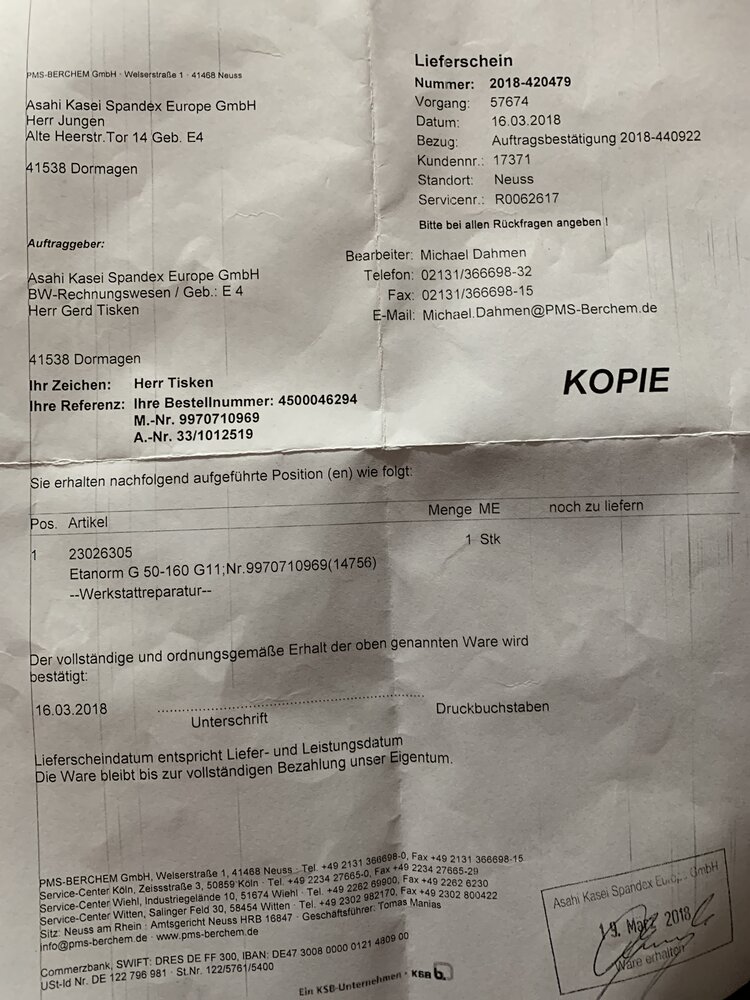 Pumpentechnik ETANORM-G050-160G11