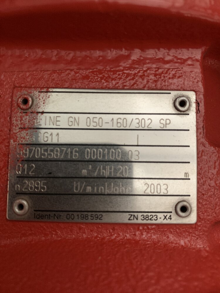 Siemens Motor: 1MA71062BA34-Z;  Pumpe: ETALINE GN 050-160/302 SP - Bild 2