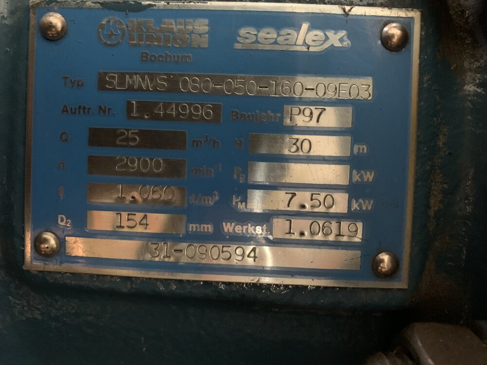 Klaus Union SLMNVS 080-050-160-09E03