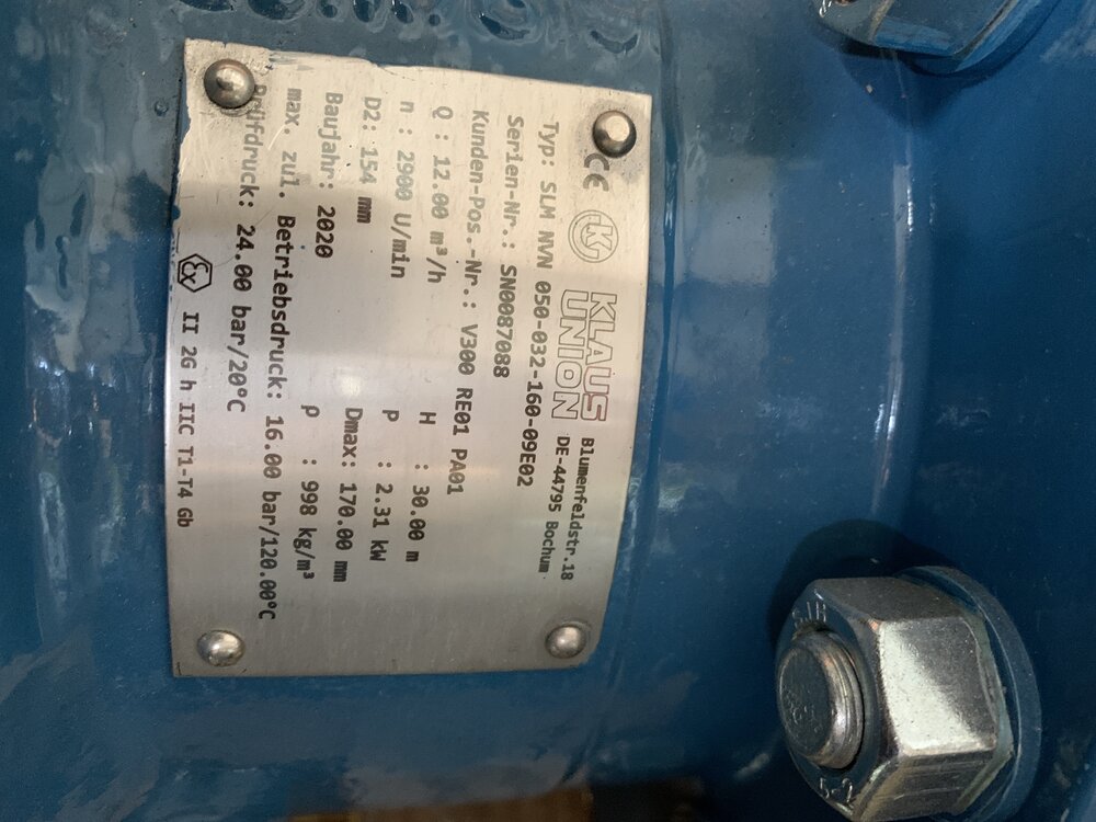 Klaus Union SLM NVN 050-032-160-09E02