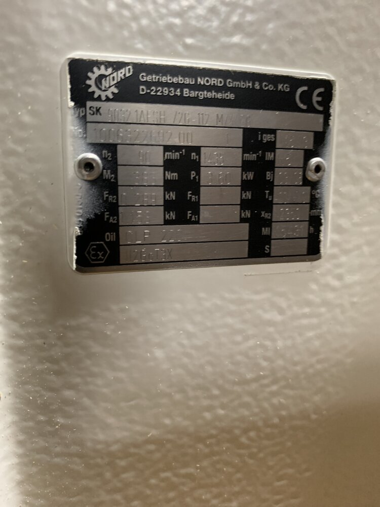 Siemens Мотор:1MA71134BA39-Z; Редуктор: NORD - Bild 2