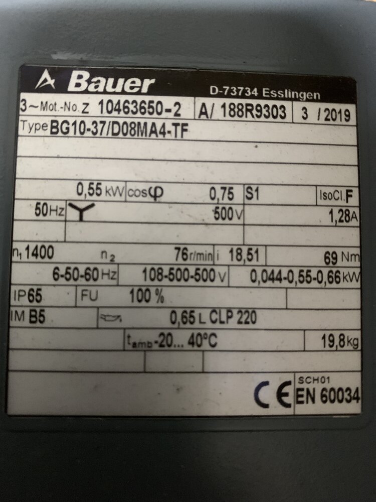 Bauer BG10-37/D08MA4-TF