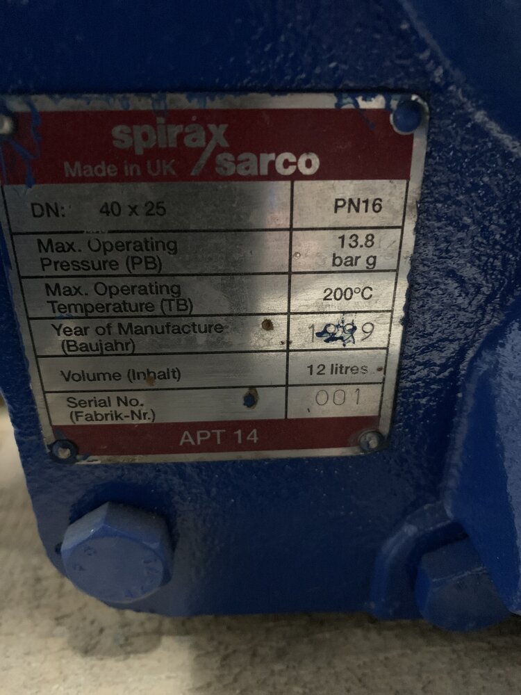 Spirax Sarco APT14 DN40x25 Pn16
