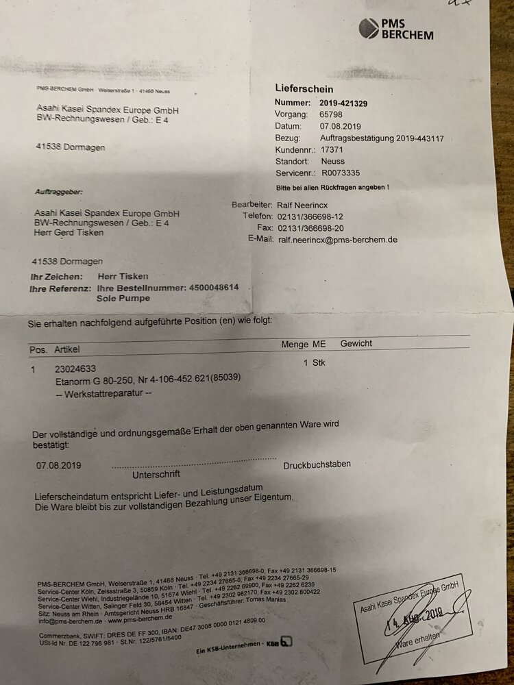 KSB ETANORM G 80-250, Nr 4-106-452 621