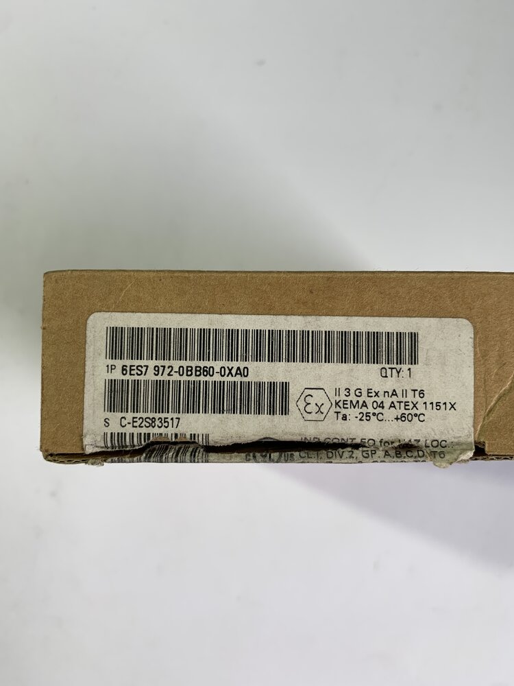 Siemens 6ES7 972-0BB60-0XA0